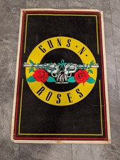 Guns N Roses II #825 Black Light Poster Original 1989 Felt Rock Vintage 23x35''