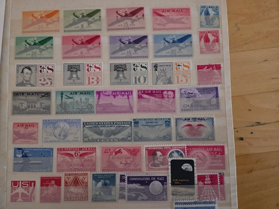 Air Mail and Space stamps, U.S. and foreign, LP, Columbia archive, G-EX quality - Image 2 of 4