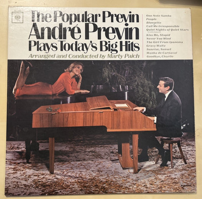 Popular Previn Andre Previn Plays Today s Big Hits Columbia Record Album Vinyl