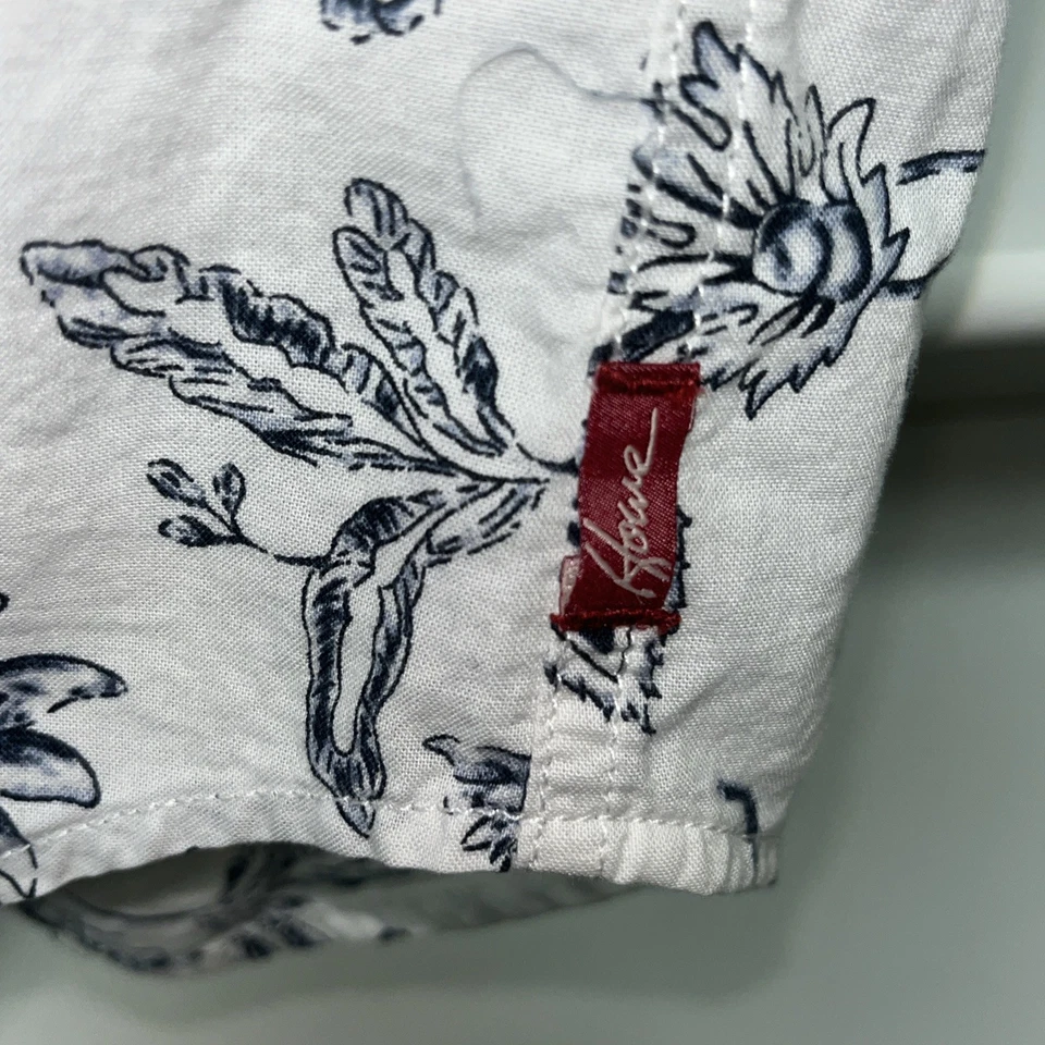 Howe Creative Work Force Men’s Blue Floral Print Cotton Button Up XXL - Image 4 of 4