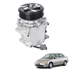 AC Compressor with Clutch Replacement for Civic 1.7L 2002 2003 2004 2005 0610061