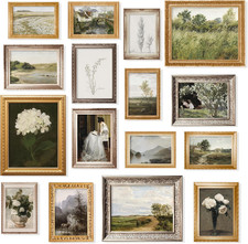 Vintage Wall Art Prints - 16 Pcs French Country Decor, Vintage Posters for Room