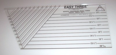 Sharon Hultgren EZ Quilting Easy Three Equilateral Triangles - 11 Sizes # 670016