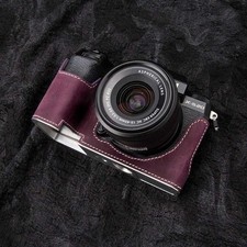 For Fuji X-S20 XS20 Case Vintage Genuine Leather Half-Wrap Camera Case Protector