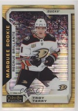 2018 O-Pee-Chee Platinum Marquee Rookies Seismic Gold 16/50 Troy Terry #196 g0y