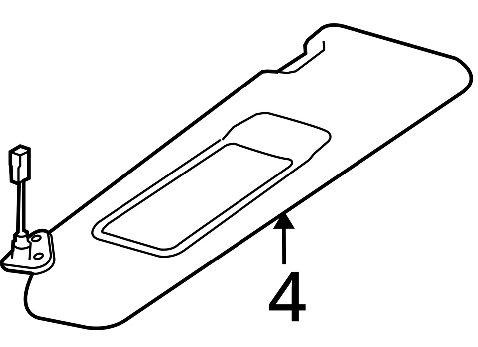 Espejo parasol derecho para pasajero BMW 135i 2008-2013 negro PHDXS Foto 4 de 4