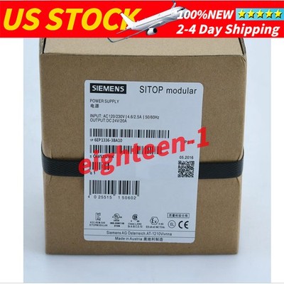 Siemens 6EP1336-3BA10 Switching Power Supply 120/230VAC Input High Stability