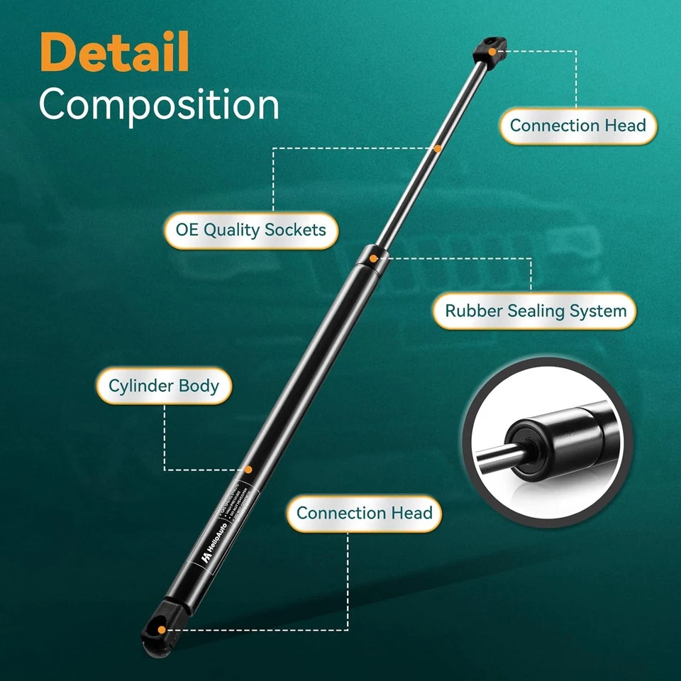 Rear Hatch Lift Supports for Ford Edge SE/SEL 2007-2014, SG304084 Liftgate.. - Image 3 of 4