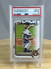 2022 Bowman Draft #BD-132 Jacob Misiorowski PSA 10 1st Edition Brewers
