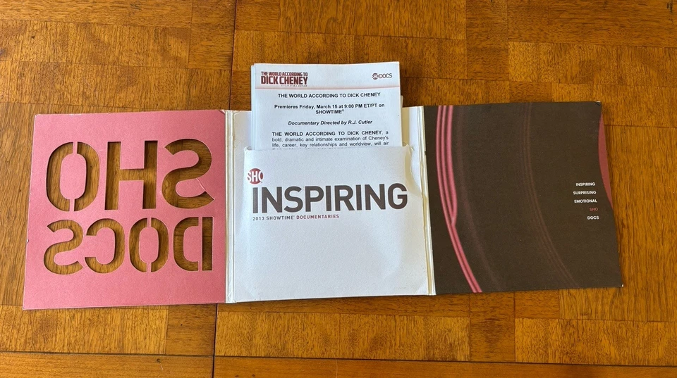 The World According to Dick Cheney (2013) PROMO SCREENER PRESS KIT Show Doc RARE - Image 2 of 4