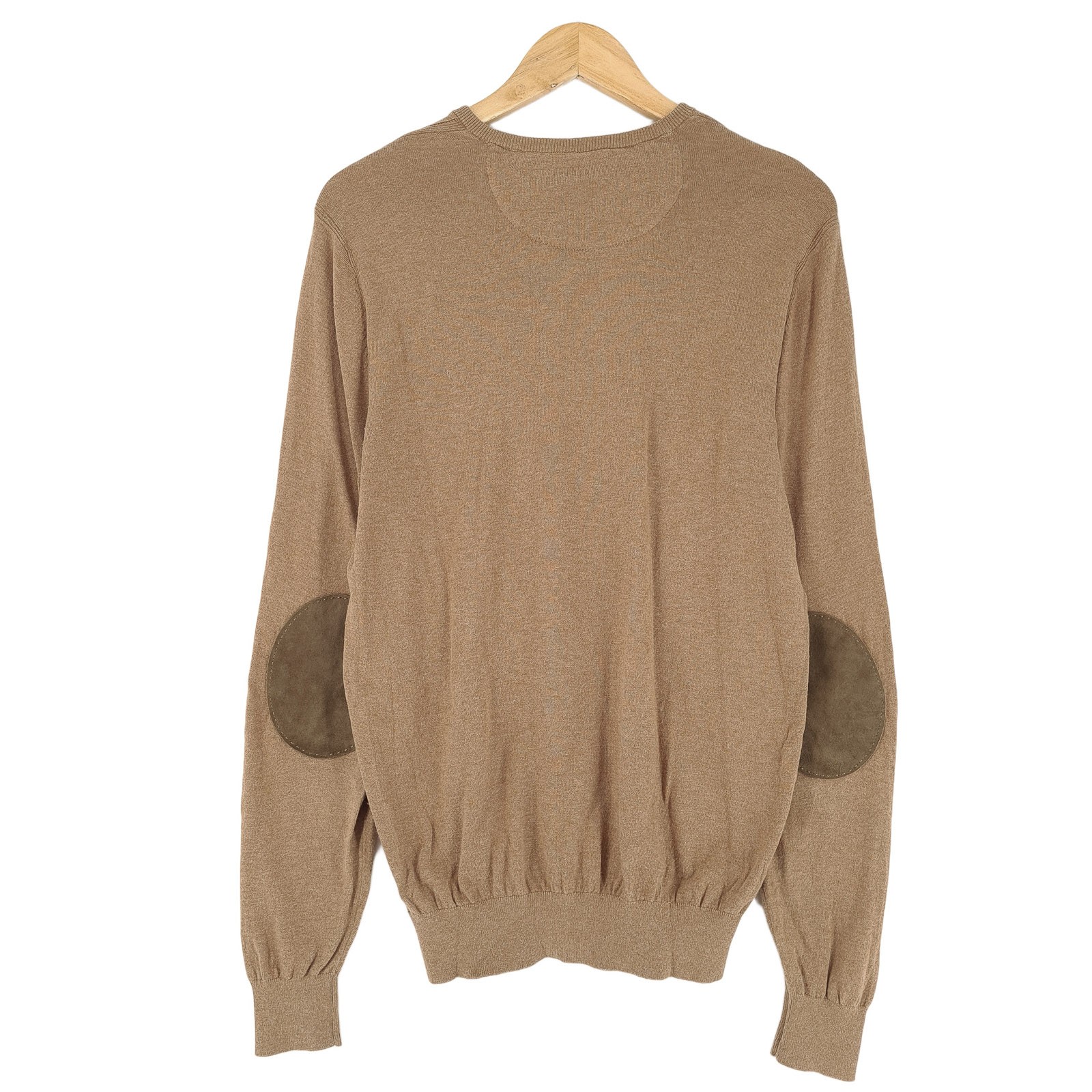 Massimo Dutti Vintage Sweater Brown Classic Knit Se7 Size M thumbnail 3