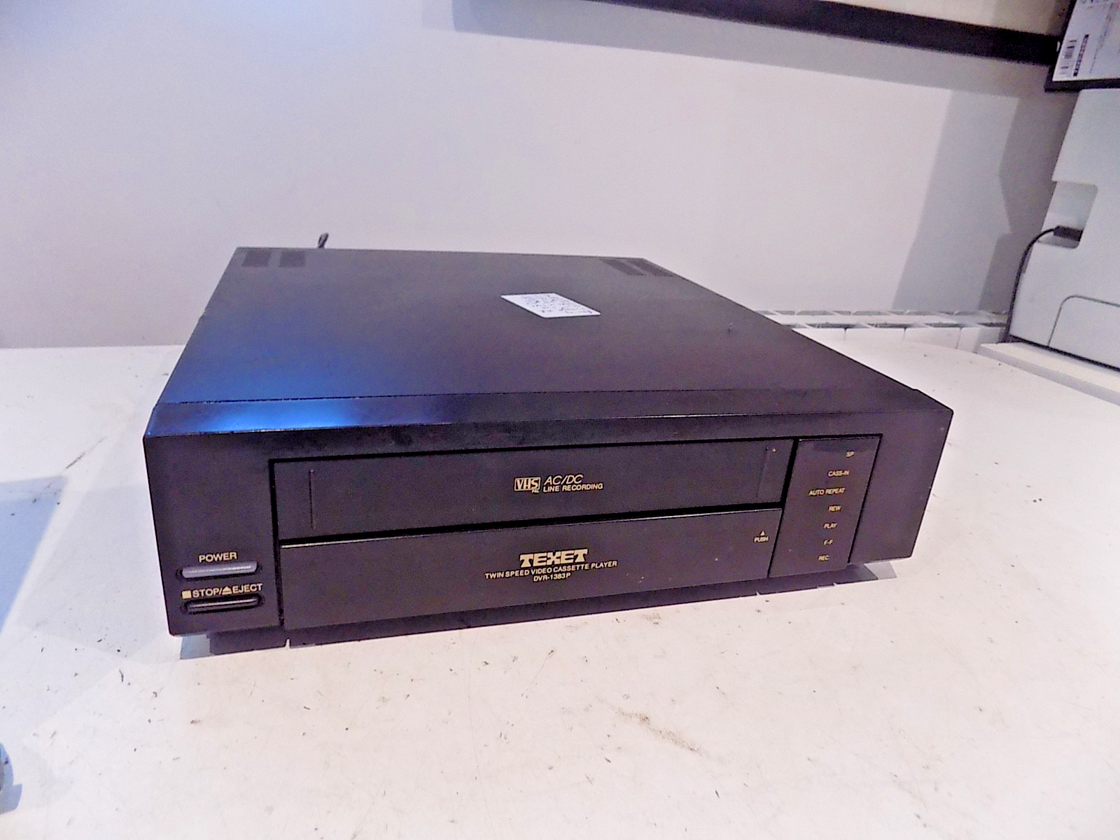 TexetDVR-1383PVintageVHSVCRVideoCassettePlayerBlackSmallSizeFAULTY