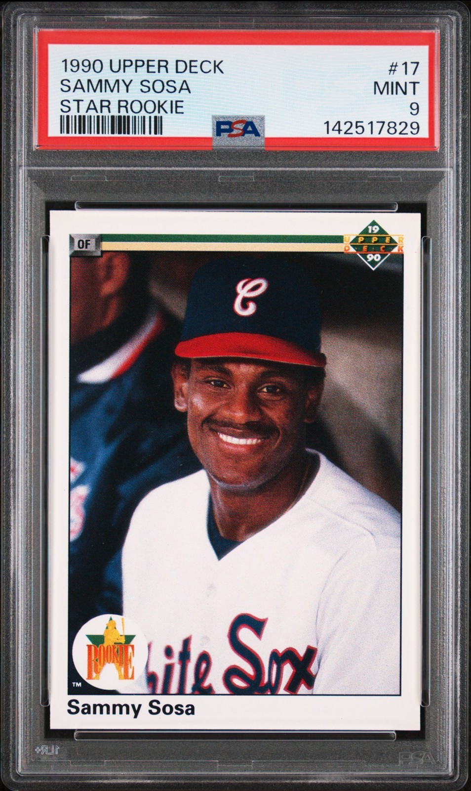 1990 Upper Deck Sammy Sosa #17 PSA 9 MINT