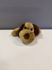 Vintage Floppy Brown Puppy Dog Plush Long Ears 12" Stuffed Toy
