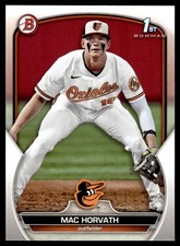 Mac Horvath 2023 Bowman Draft #BD90 Baltimore Orioles 28525 Baseball Card