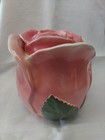 Vtg Metlox Poppytrail pink rose cookie jar 1950's Excellent Complete Condition!