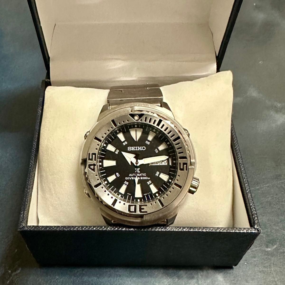 Seiko Prospex SRP637K1 Baby Tuna Men’s Automatic Diver Watch Black Stainless