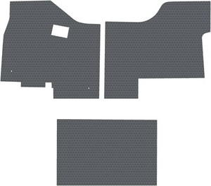 Details About For Peterbilt 567 579 Gray All Weather 3pc Rubber Floor Mats Lloyd S Custom Fit
