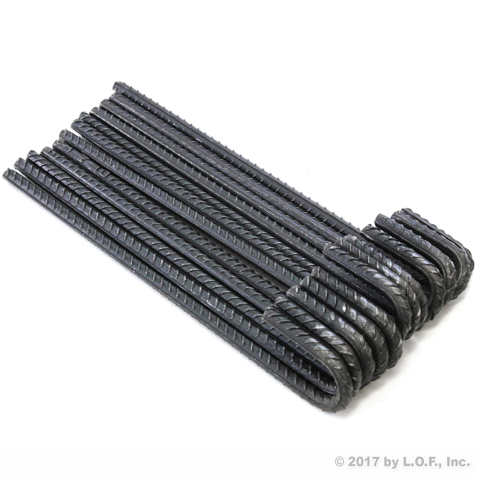 Ground Stakes J Hook Steel Rebar Heavy Duty 12in Deer Fence Hard Soil