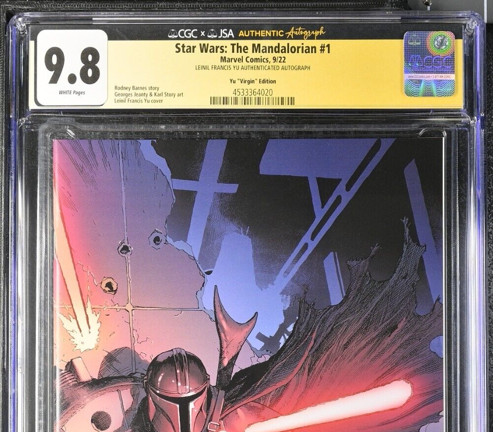 CGC 9.8 Star Wars THE MANDALORIAN #1 SIGNED BY LEINIL FRANCIS YU