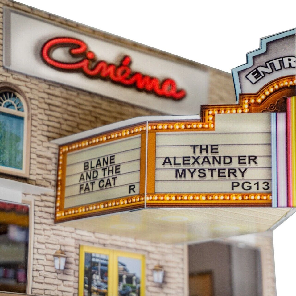 (PLEASE READ) Flexstock New "Movie Cinema"  1/64 S Scale /HO Scale Slot Car Kit - Image 4 of 4