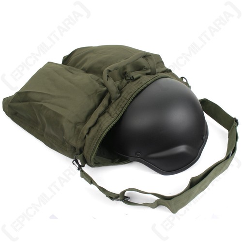 Borsa casco USA con tracolla - tracolla imbottita Olive Drab NUOVA - Foto 4 di 4