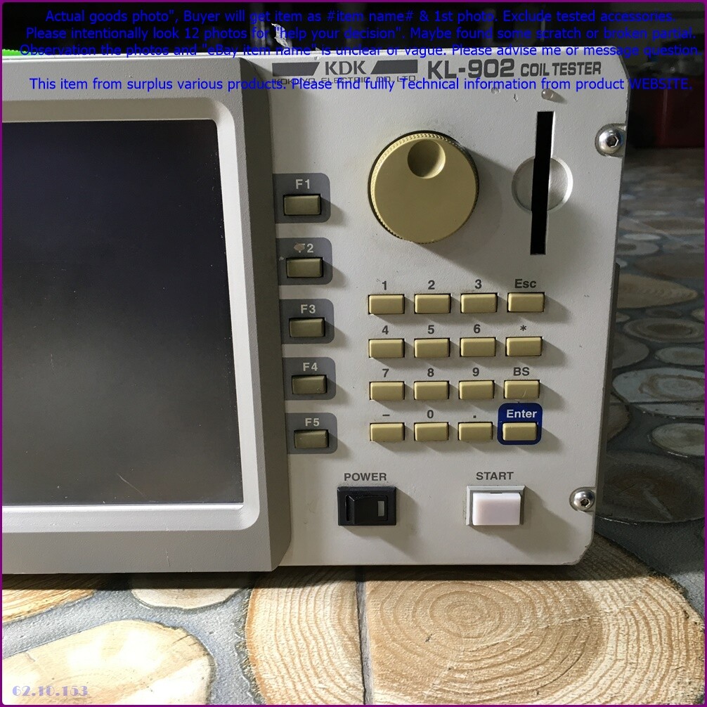 KOKUYO KDK KL-902 (ECG-KOKUSAI DWX-05A), Coil tester as