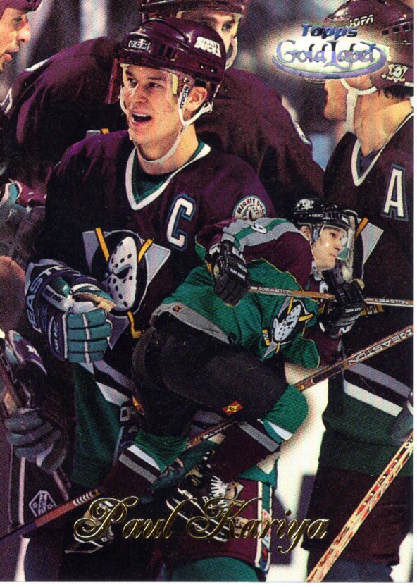 1998-99 Topps Gold Label Hockey. Base cards, Class 1,2,3, black, Goal race. - Picture 24 of 26