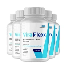 5-Pack ViraFlexx Capsules, Vira Flex Mens Dietary Supplement (300 Capsules)