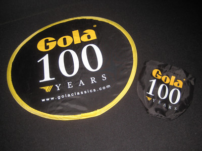 Gola 100 Jahre faltbarer Frisbee Stoff Glastonbury Sammlerstücke selten Vintage