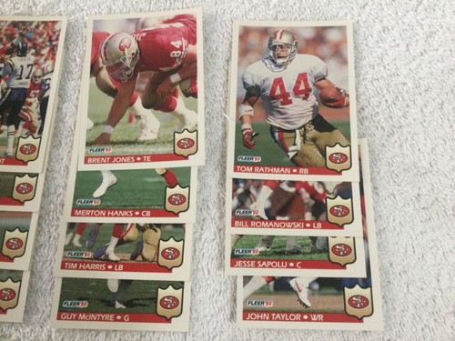 1992 Fleer San Francisco Forty Niners team cards.... (49ers) - Picture 3 of 8