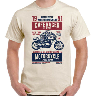 Cafe Racer T-Shirt 51 Herren Biker Motorrad Motorbike Bike Enthusiast Oberteil