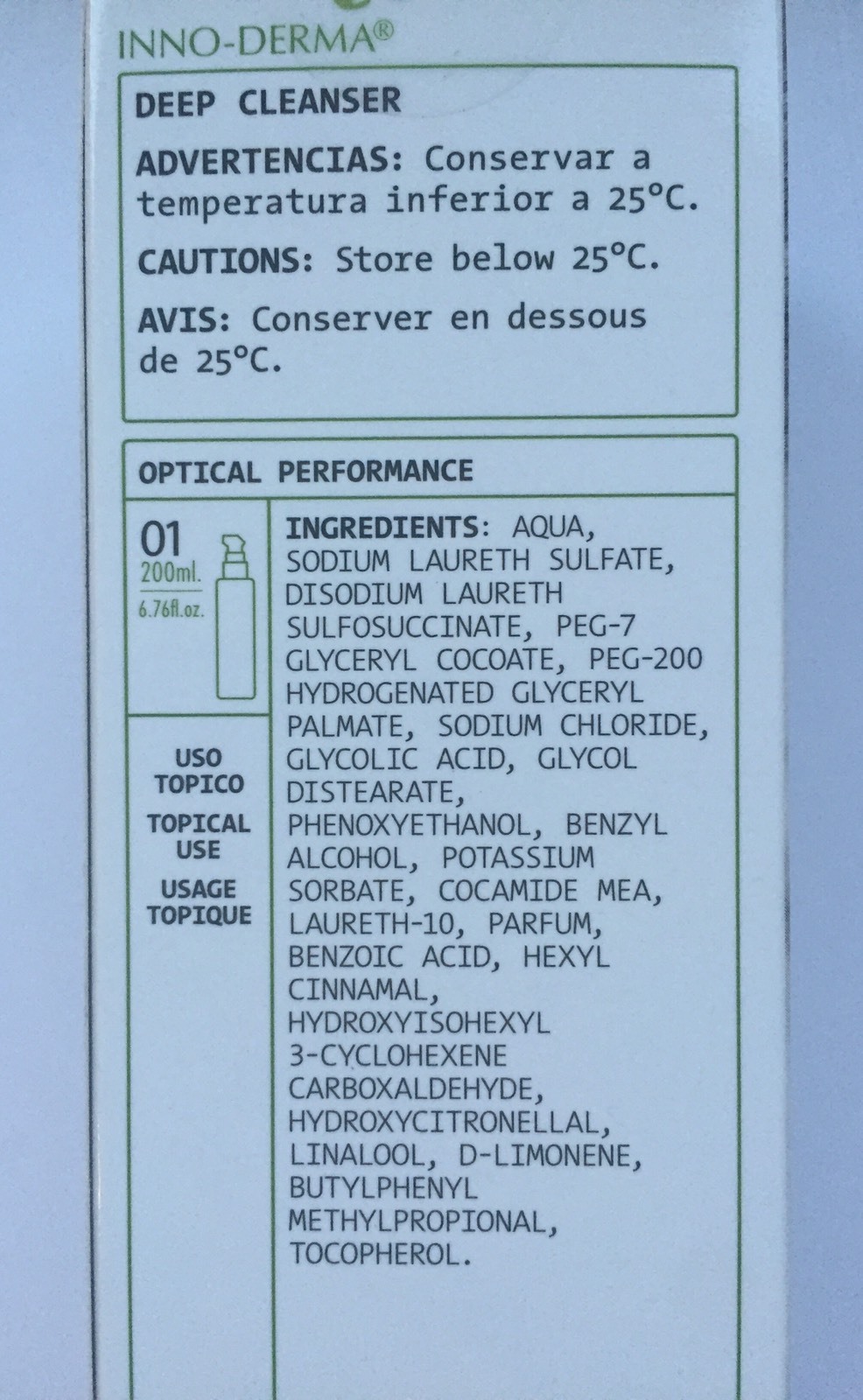 inno derma deep cleanser