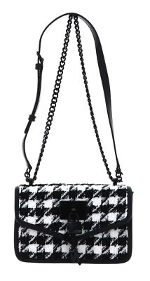 DKNY Elissa Shoulder Bag S Tasche Blk / Wht Hndstooth schwarz weiß