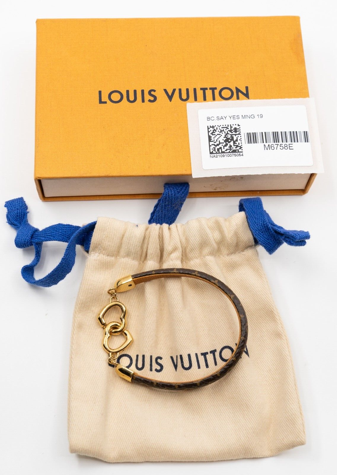 Shop Louis Vuitton MONOGRAM Say yes bracelet (M6758F, M6758E) by