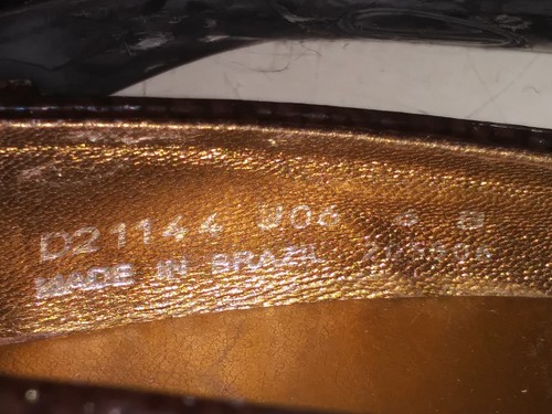 Cole Haan Dark Brown Patent Leather Pumps Square Front Heels Womens Size 6 B - Bild 9 von 10