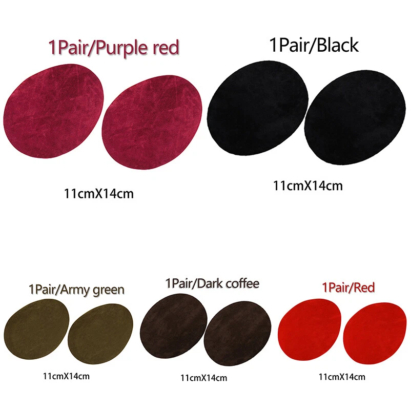 Oval Repair Elbow Suede Knee Applique Patches Fabric Accessories Clothes Sticker - Image 3 of 4