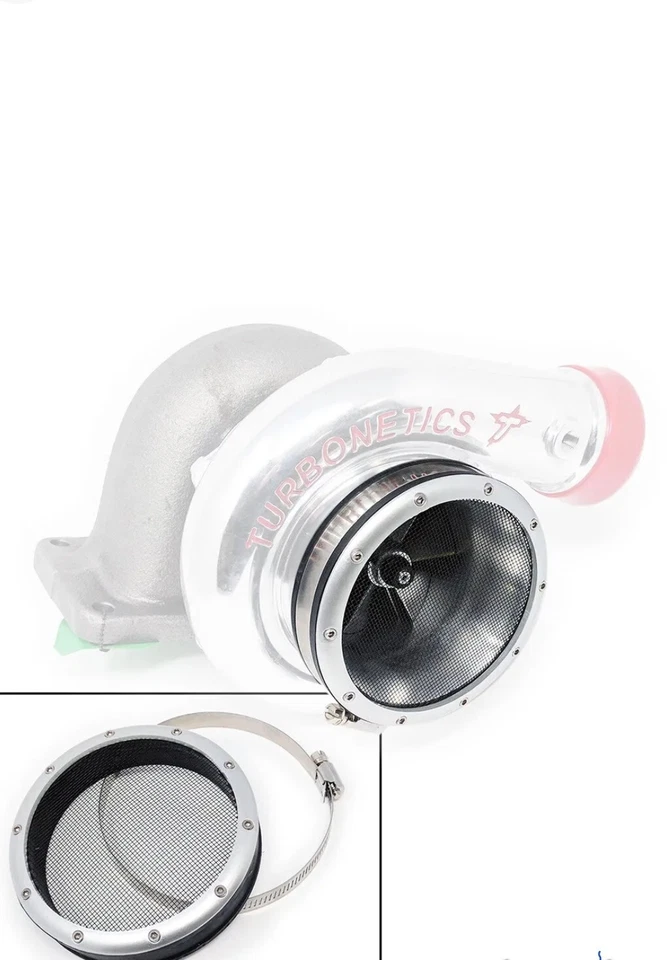 PROTECTOR TURBO 4" DISEÑO TURBO ENTRADA PARRILLA PROTECTOR MALLA PANTALLA BOOST JUNKY RACING Foto 3 de 3