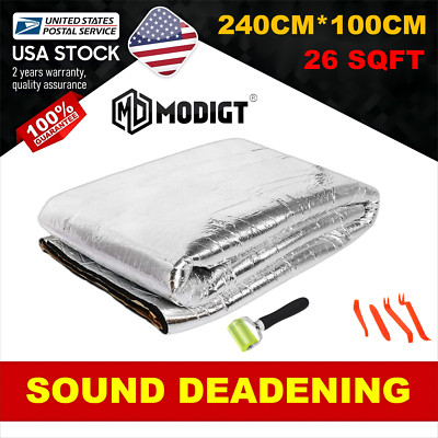 Wall, floor, roof 94''x39'' Sound Deadening Heat Barrier Noise Proof Deadener