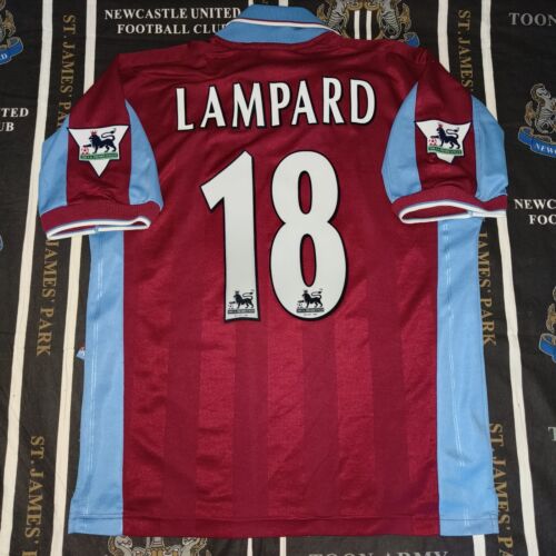 West Ham United Home Football Shirt Jersey 1997 1998 Frank Lampard Pony Size M