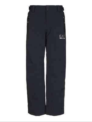 Emporio Armani EA7 Black Tech Ski/ Snow Pants RRP £390 (Ref