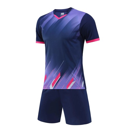Boys Uniform Badminton Set Training Tracksuit Contrasting Striped Shorts Soccer - Picture 21 of 60