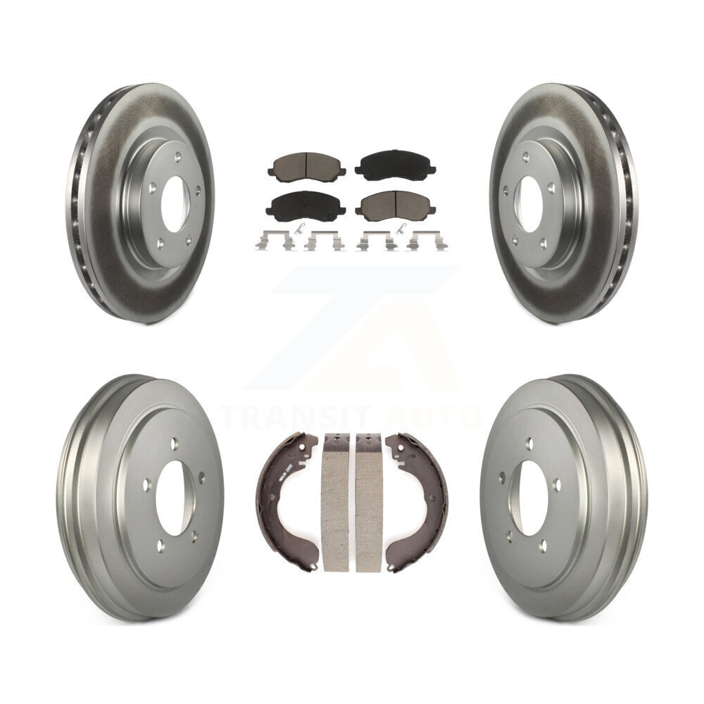 Front & Rear Ceramic Brake Kit for Jeep Patriot Compass Dodge with Rotors & Drums