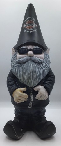 Harley-Davidson theme 10 inch male character garden gnome