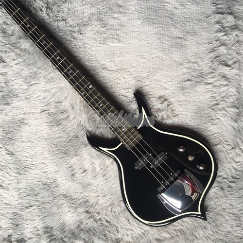 Electric Bass Guitar Solid Body Gene Simmons Basswood Body Maple Neck 4 String - Picture 5 of 6