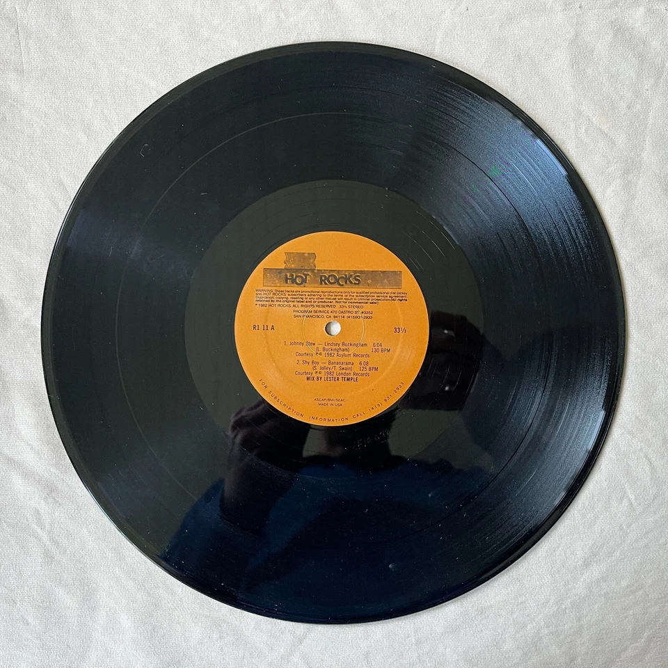 VARIOUS Hot Rocks Remix Series 1 Issue 1 1982 Promo Vinyl Maxi-Single R1 11 VG+ - Image 3 of 4