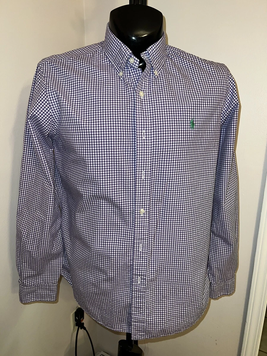 Ralph lauren purple check shirt outlet