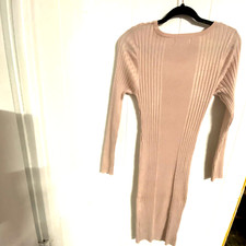 NYC WOMENS/JR.'S PINK SWEATER DRESS NEW WITH TAGS LARGE