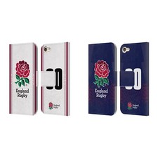 CUSTOM ENGLAND RUGBY UNION 2023/24 KIT LEATHER BOOK CASE FOR APPLE iPOD TOUCH
