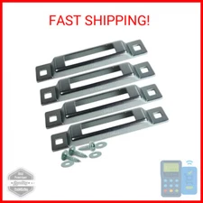 DC Cargo Mall Outdoor E Track Tie-Down – 1-Slot Plate (4-Pack) - Mini Anchor for